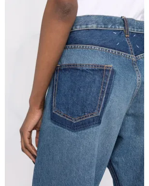 Maison Margiela ツートーンオーバーサイズデニムジーンズ - サムネイル3