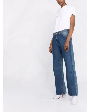 Maison Margiela ツートーンオーバーサイズデニムジーンズ - サムネイル4