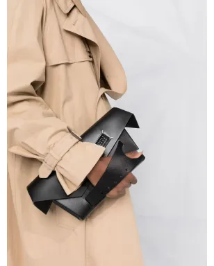 Maison Margiela スナッチド レザー クラッチバッグ - サムネイル3