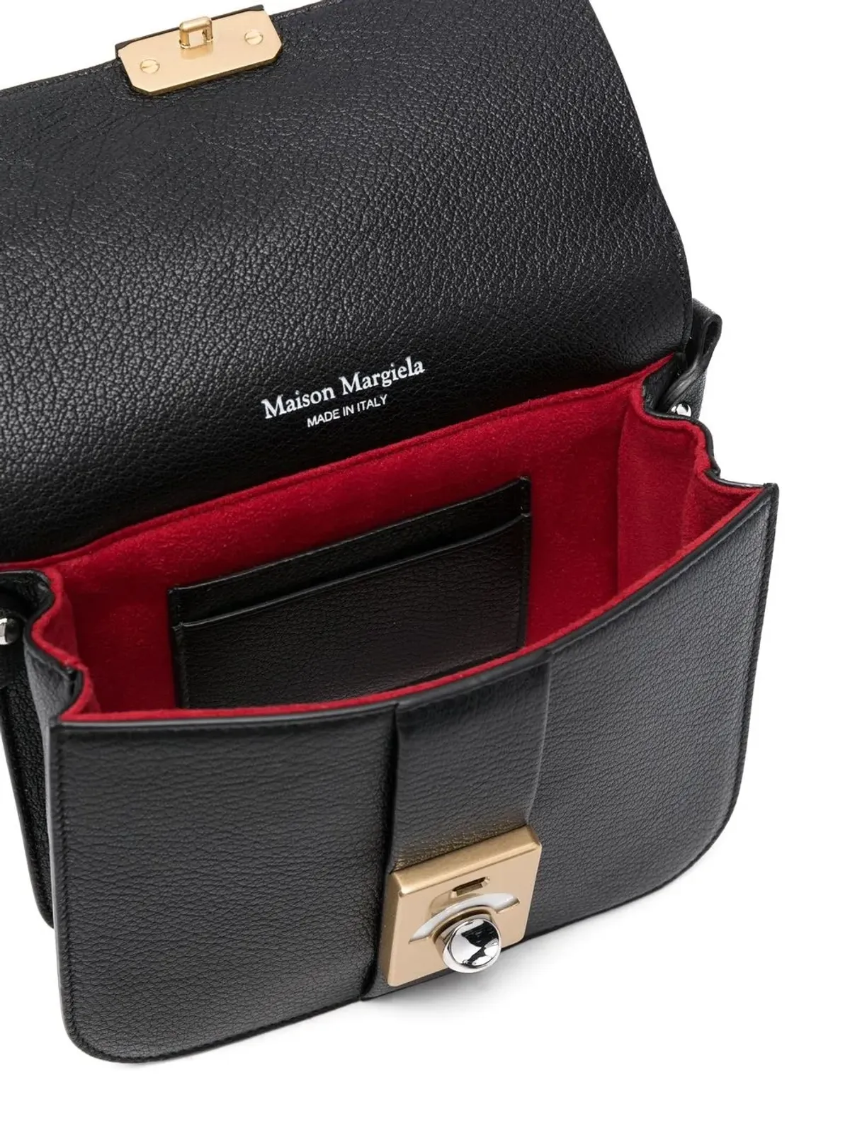 Maison Margiela New Lock レザーショルダーバッグ - 画像5