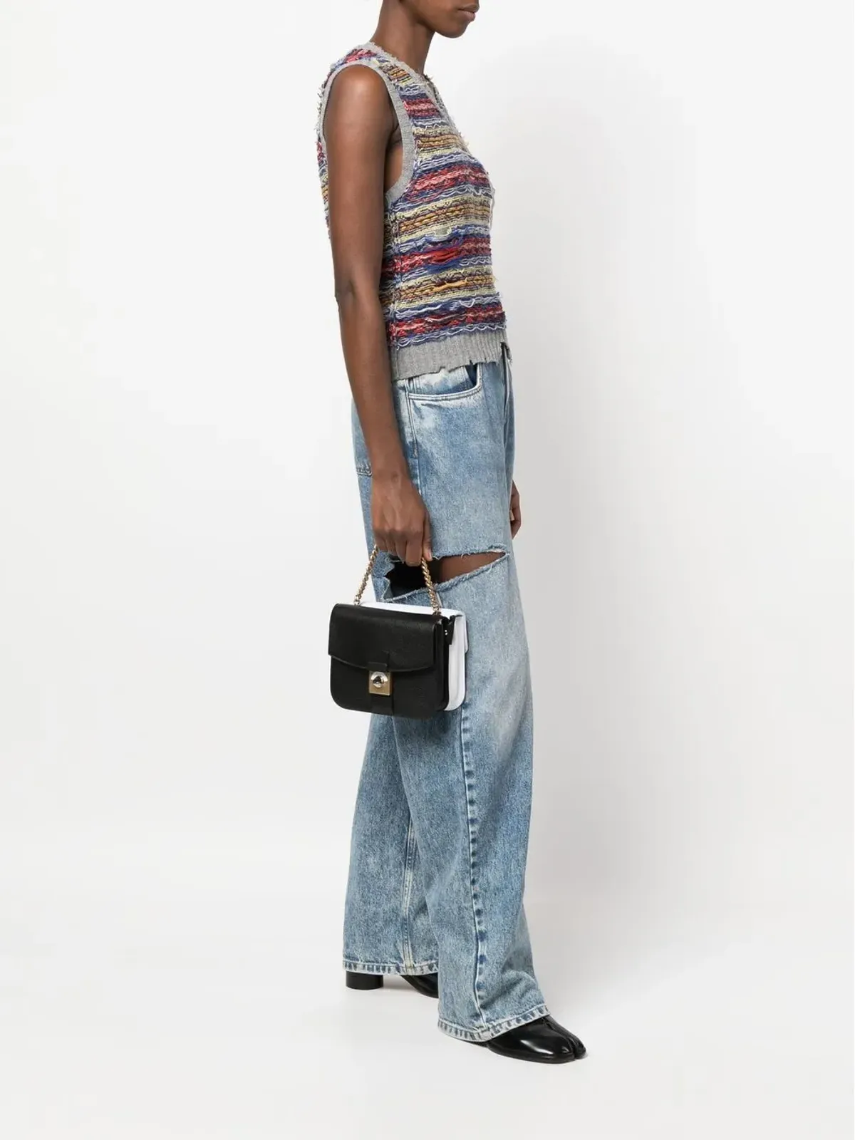 Maison Margiela New Lock レザーショルダーバッグ - 画像2