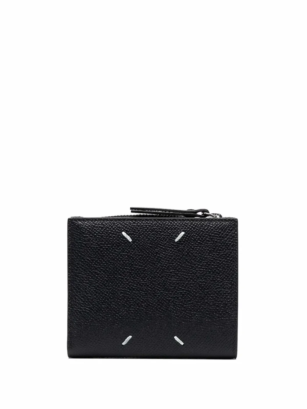 Maison Margiela フォーステッチ レザー ウォレット - ブラック - 画像2