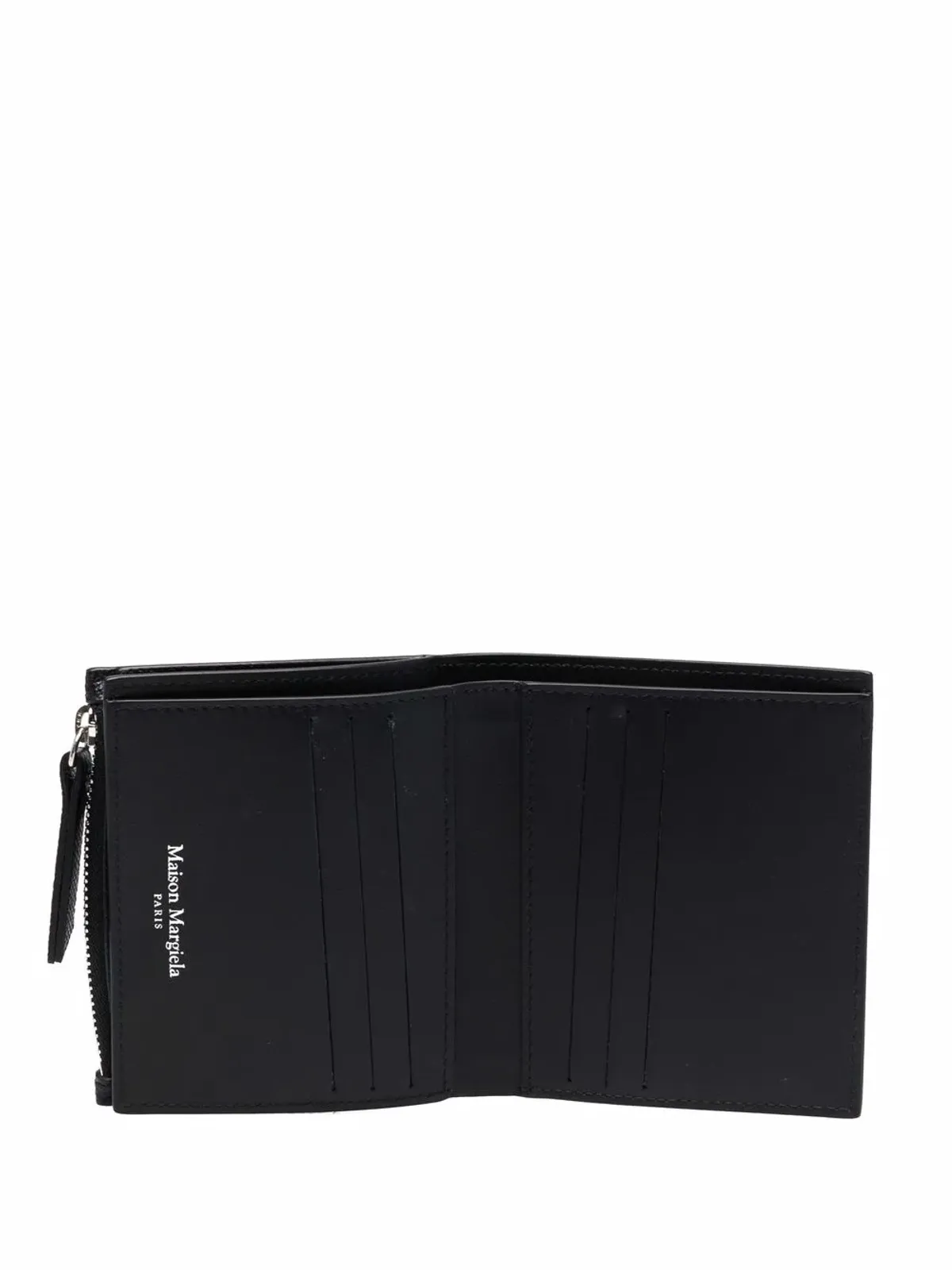 Maison Margiela フォーステッチ レザー ウォレット - ブラック - 画像3