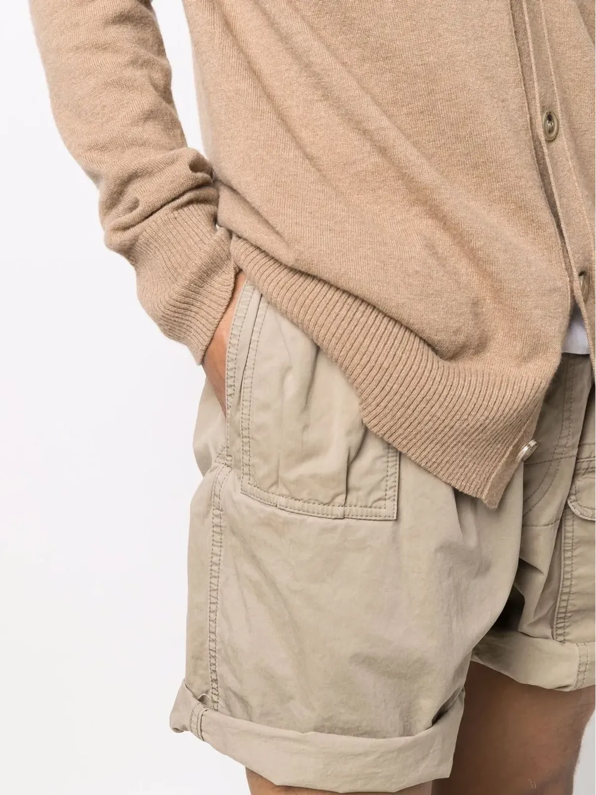 Maison Margiela ハイライズカーゴショーツ - ブラウン - 画像5