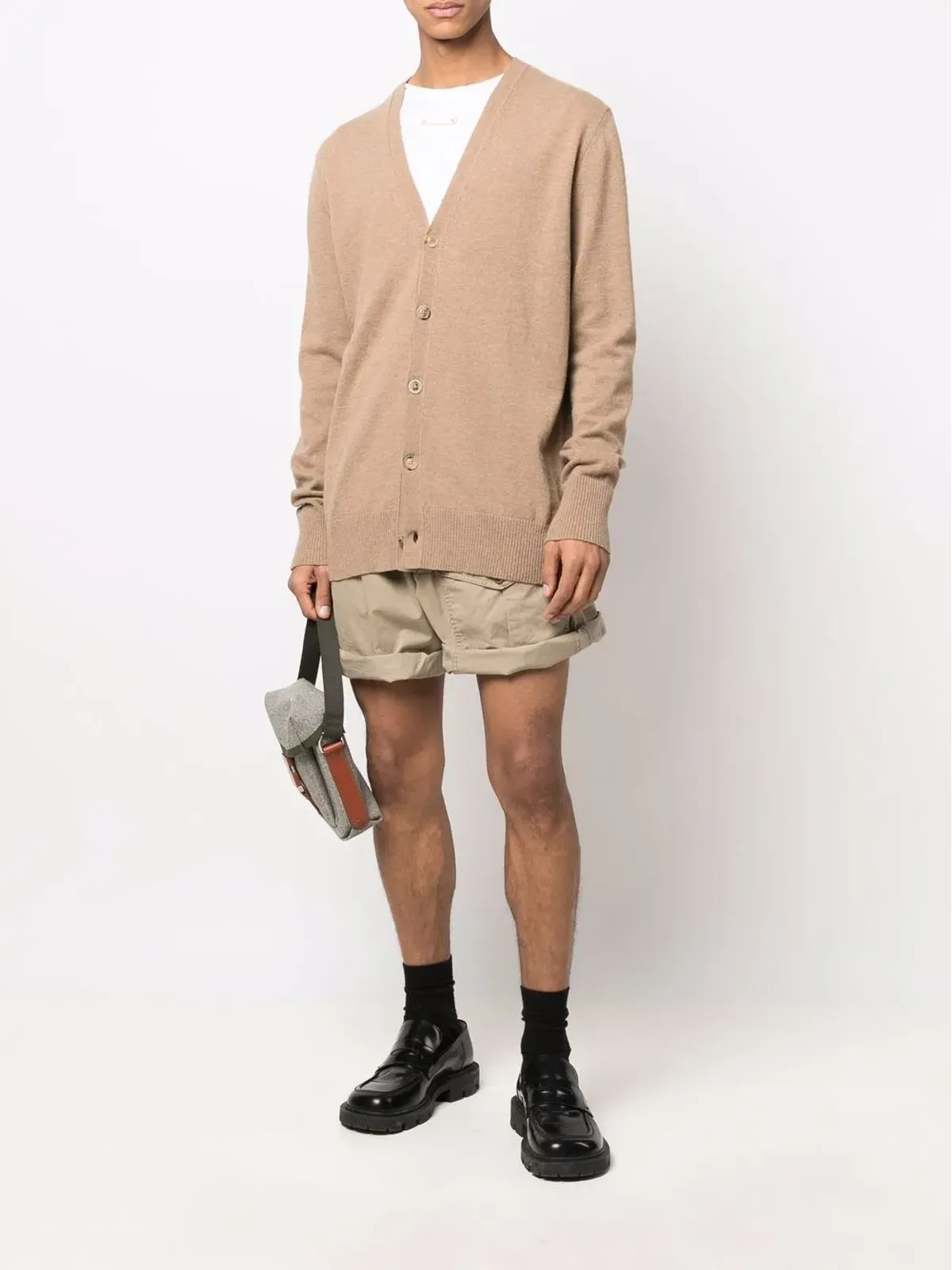 Maison Margiela ハイライズカーゴショーツ - ブラウン - 画像2