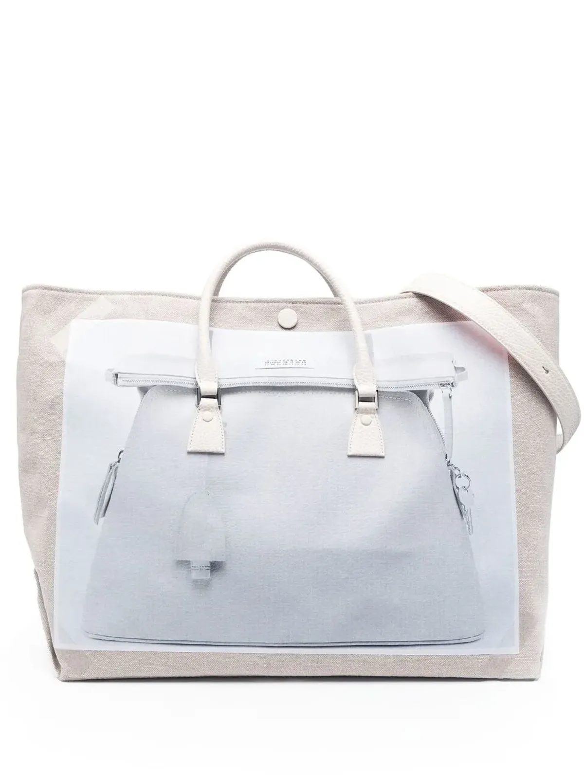Maison Margiela 5AC trompe-l'oeil トートバッグ グレー - 画像1