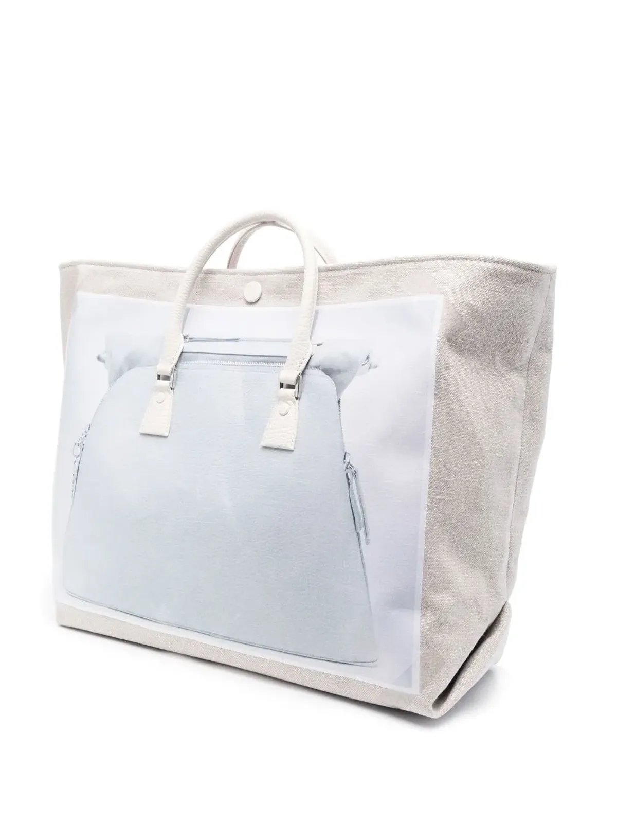 Maison Margiela 5AC trompe-l'oeil トートバッグ グレー - 画像4