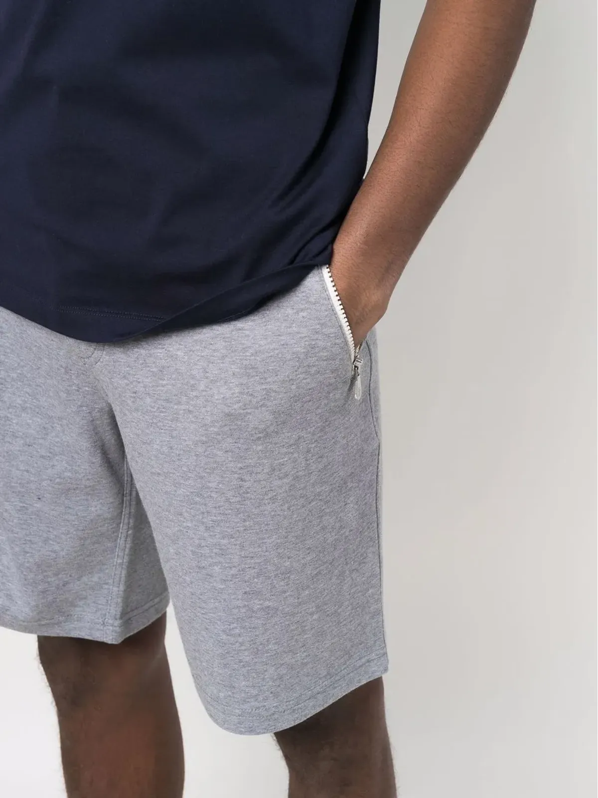 Brunello Cucinelli 膝丈トラックショーツ - グレー - 画像5