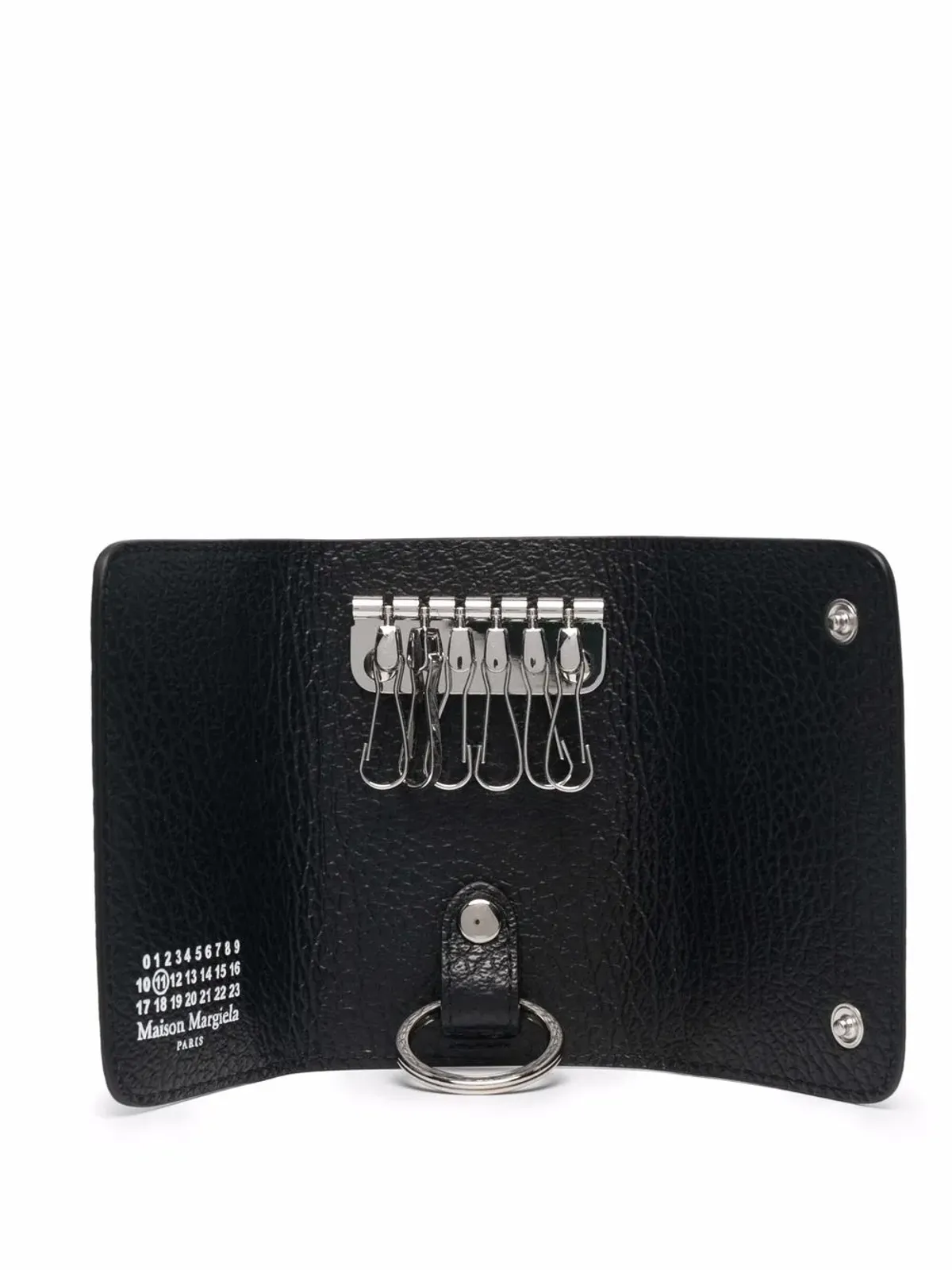 MM6 Maison Margiela 四つステッチ レザー キーホルダー - 画像3