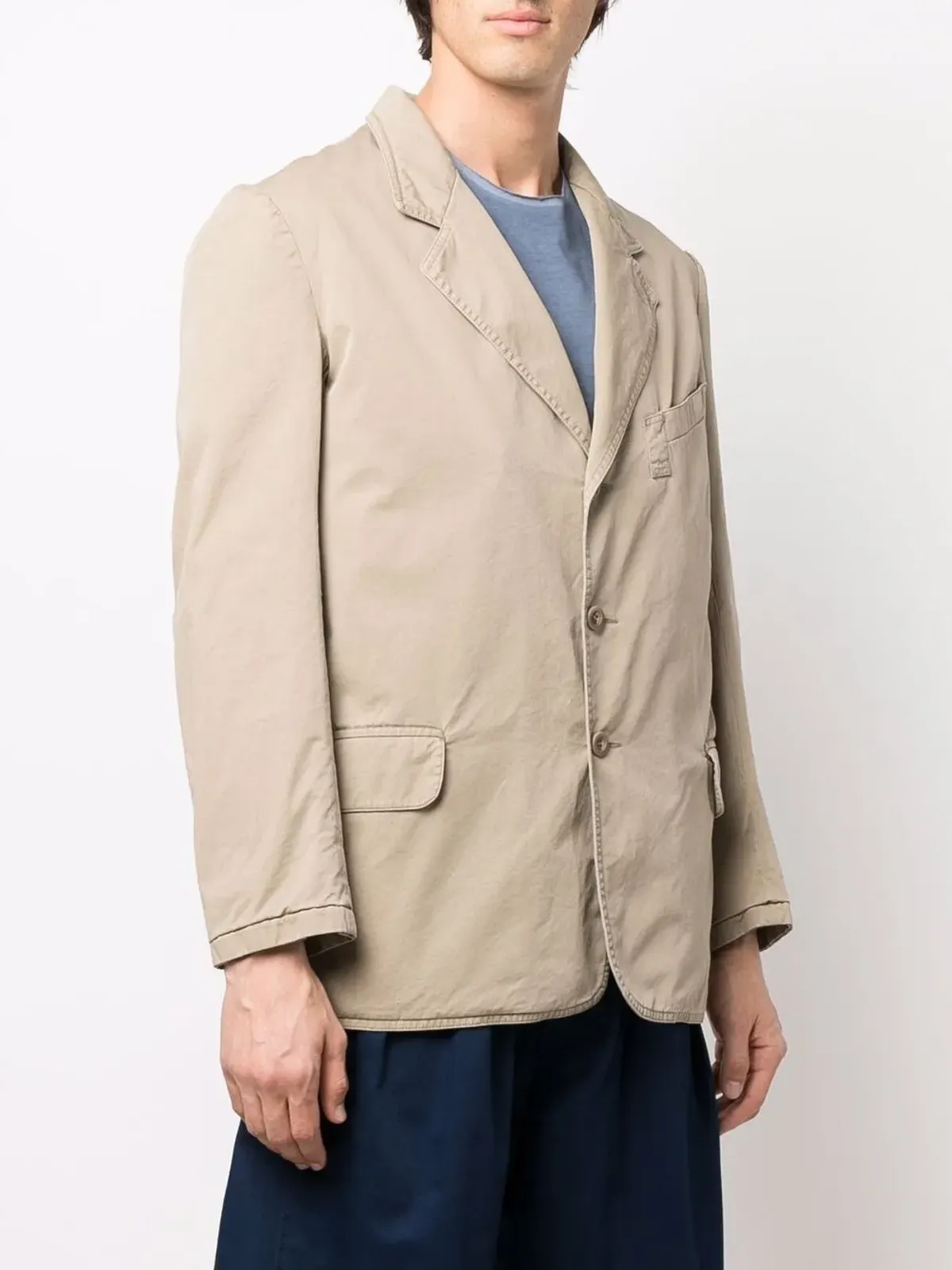 Maison Margiela ノッチド・ラペル シングルブレスト ブレザー - 画像3