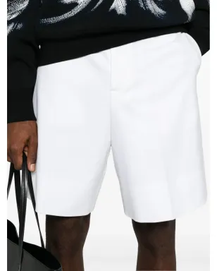 Alexander McQueen ストレートレッグショーツ - White - サムネイル5