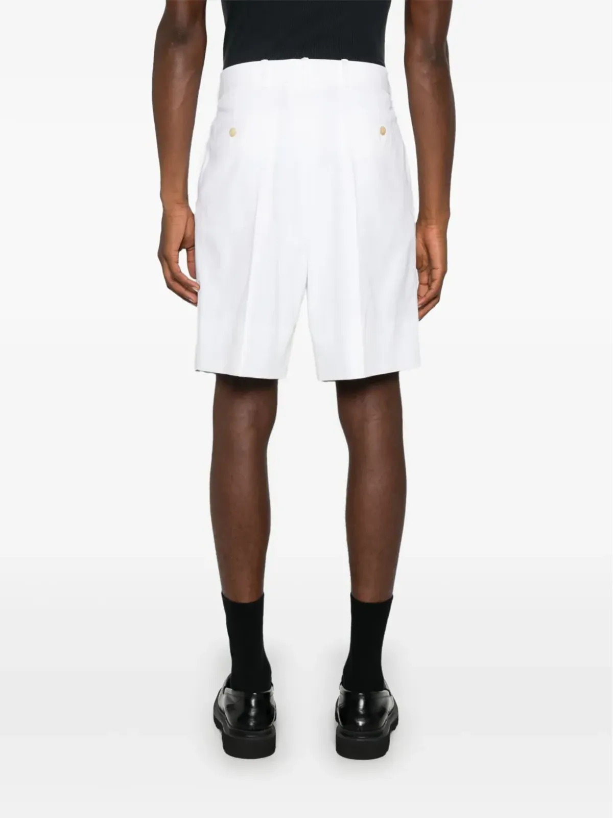 Alexander McQueen ストレートレッグショーツ - White - 画像4