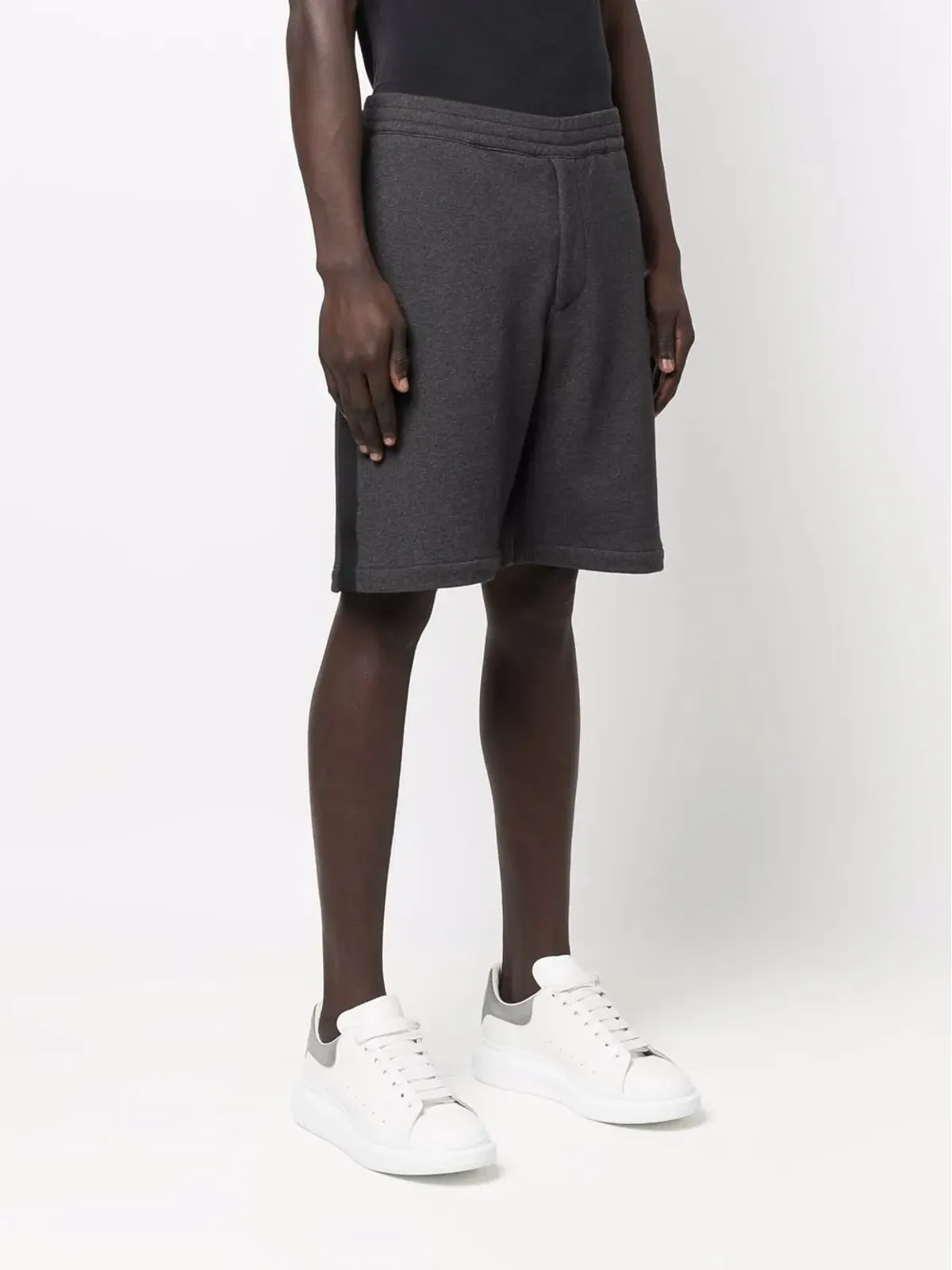 Alexander McQueen ストライプディテール トラックショーツ - 画像3