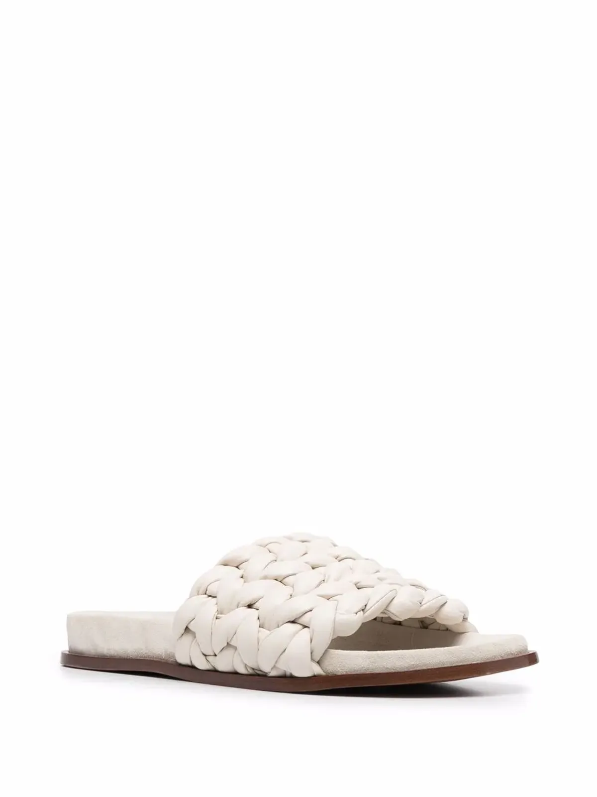Chloé 編み込みフラットサンダル - グレー - 画像2