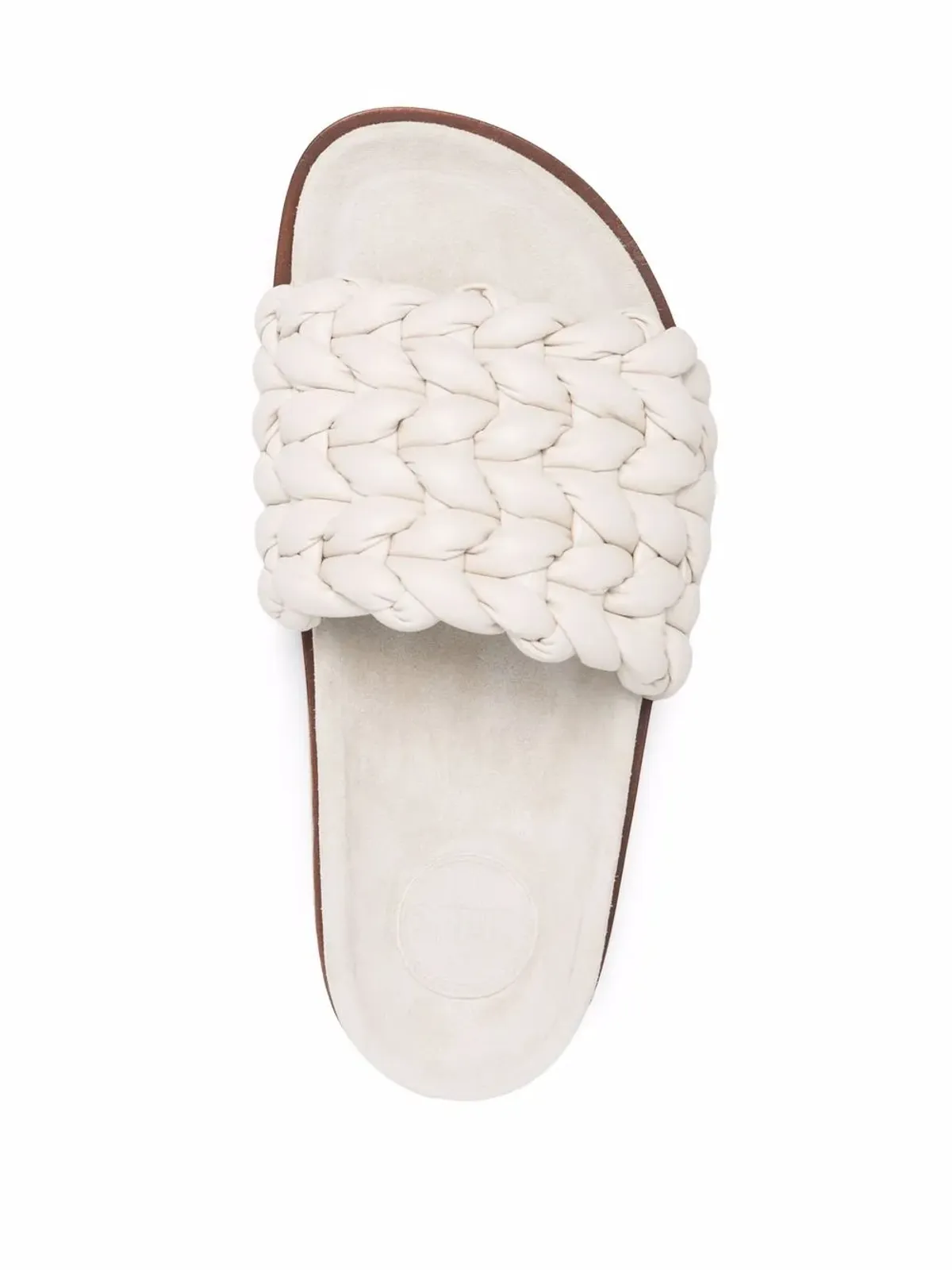 Chloé 編み込みフラットサンダル - グレー - 画像4