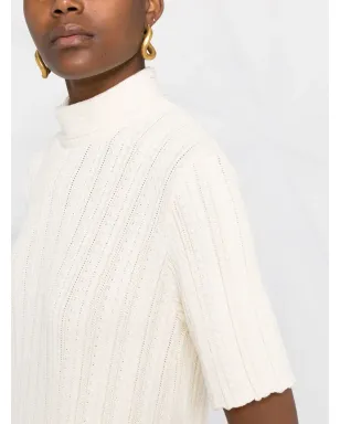 Jil Sander 半袖リブニットワンピース - サムネイル5