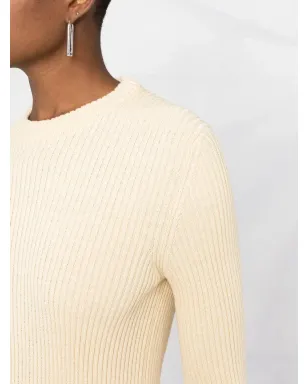 Jil Sander スナップボタン付きリブ編みトップ - サムネイル5
