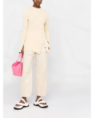 Jil Sander スナップボタン付きリブ編みトップ - サムネイル2