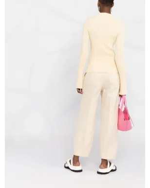 Jil Sander スナップボタン付きリブ編みトップ - サムネイル4