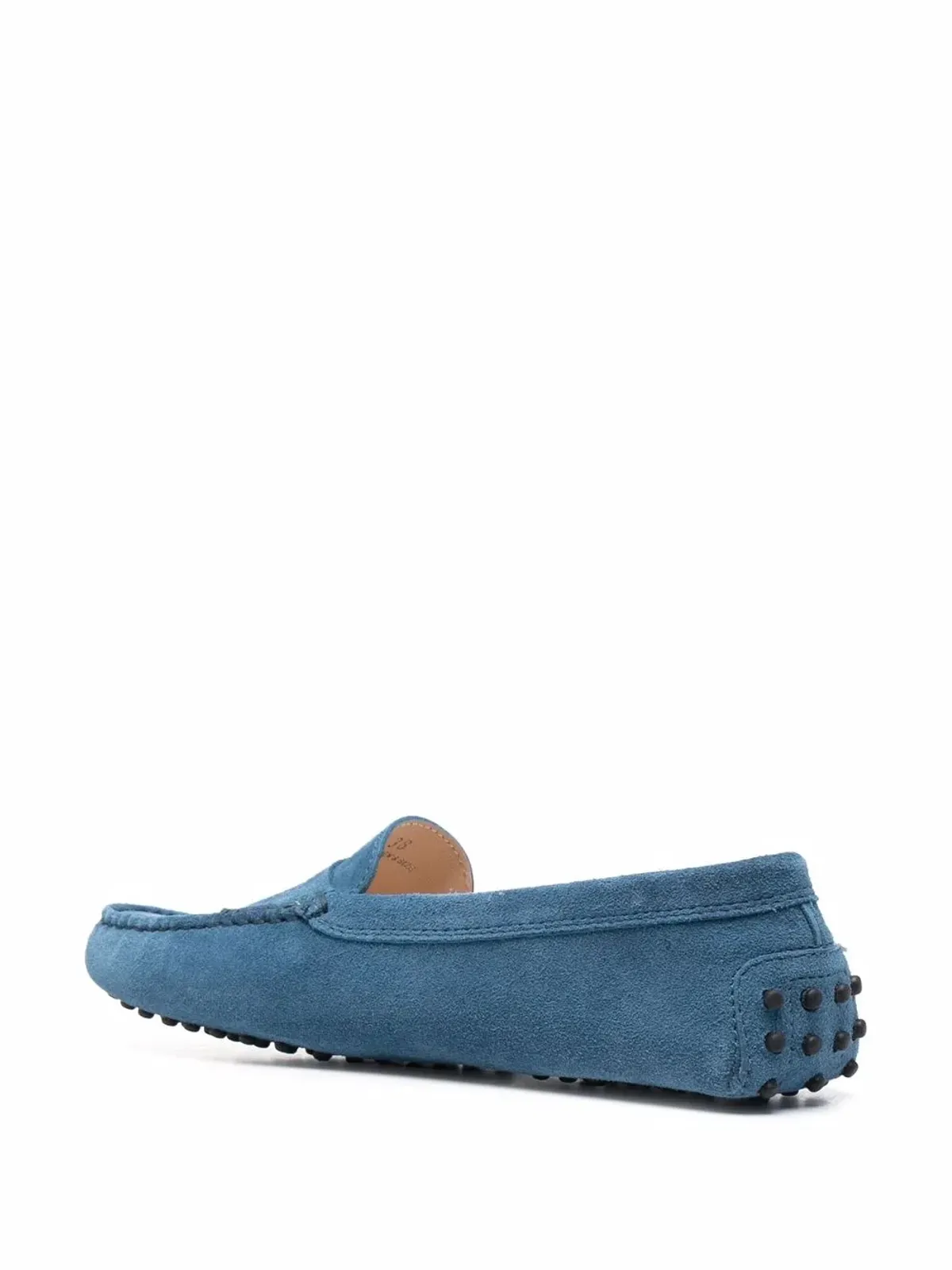 Tod's ペニースロット スエード ローファー ブルー - 画像3