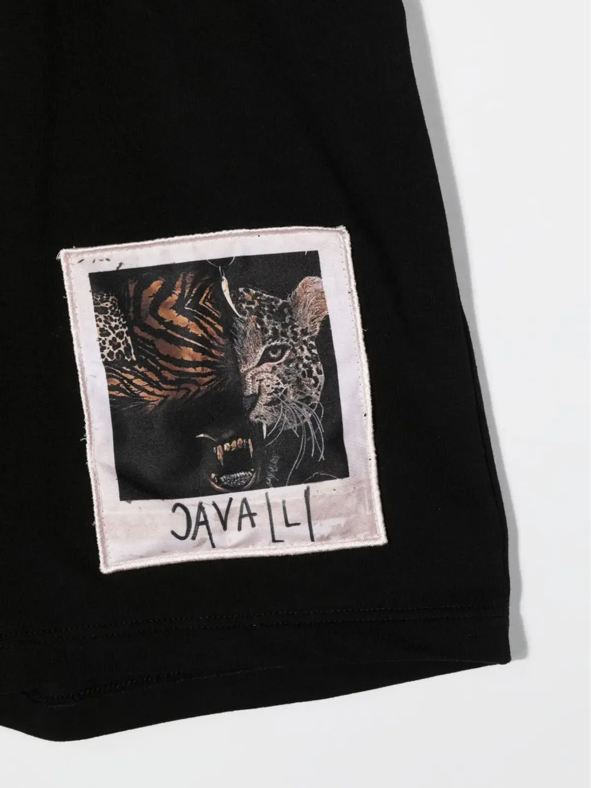 Roberto Cavalli Junior パッチディテール トラックショーツ - 画像3