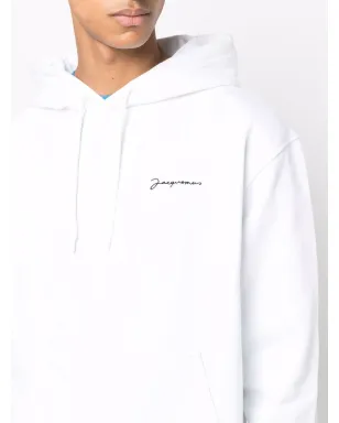 Jacquemus Le Sweatshirt Brodé hoodie - White - サムネイル5