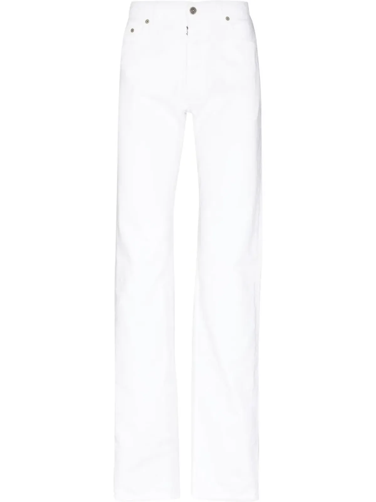 Maison Margiela ストレートレッグ コットン ジーンズ ホワイト - 画像1