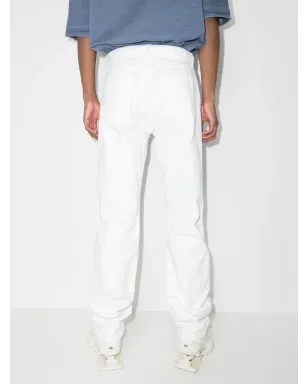 Maison Margiela ストレートレッグ コットン ジーンズ ホワイト - サムネイル3