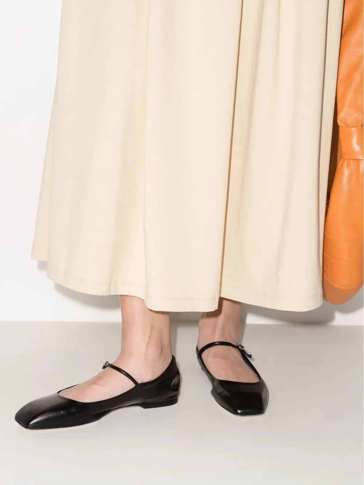 Aeyde スクエアトゥ バレエシューズ - 画像3