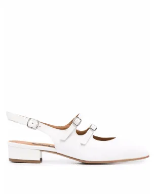 Carel Paris Peche buckled slingback pumps - White - サムネイル1