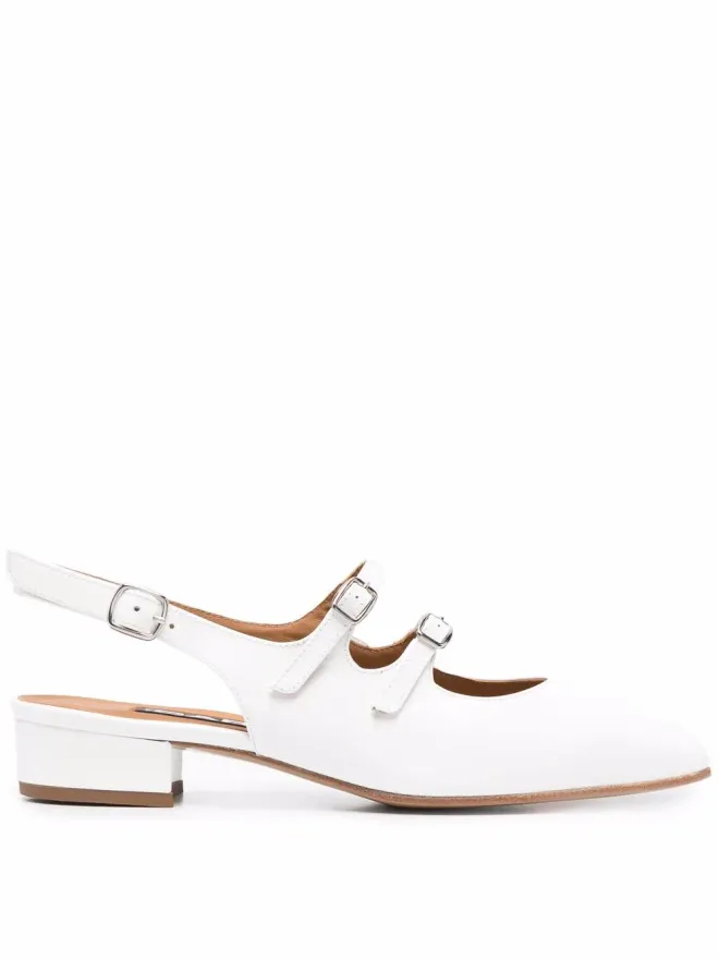 Carel Paris Carel Paris Peche buckled slingback pumps - Whiteの商品画像