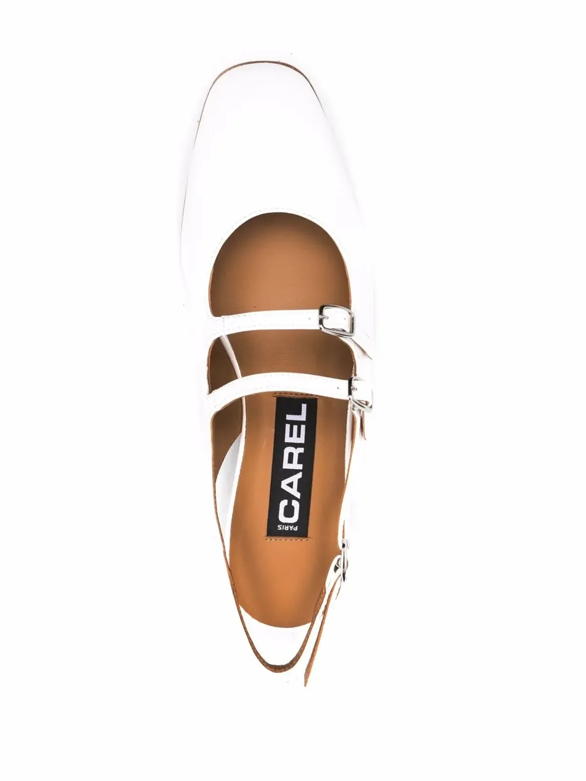Carel Paris Peche buckled slingback pumps - White - 画像4