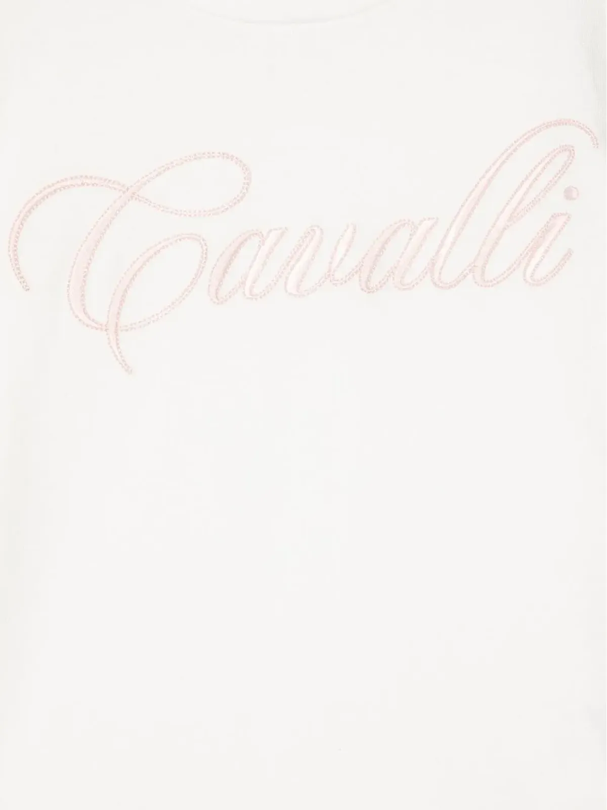 Roberto Cavalli Junior 刺繍ロゴ入りコットンTシャツ - 画像3