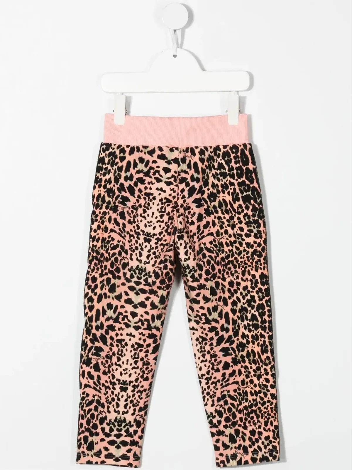 Roberto Cavalli Junior ヒョウ柄ロゴテープ トラックパンツ - 画像2