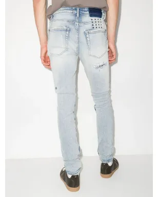 Ksubi ヴァン ウィンクル ファイア パッチ パンク ブルー スキニー ジーンズ - サムネイル3