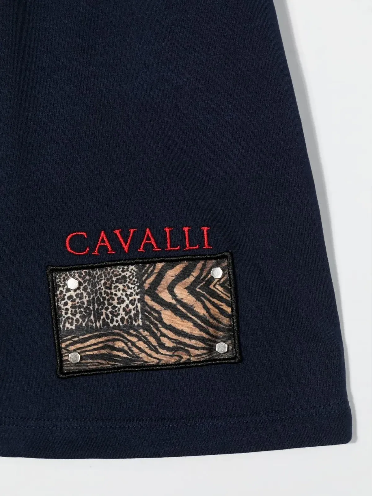 Roberto Cavalli Junior ロゴパッチ トラックショーツ - 画像3