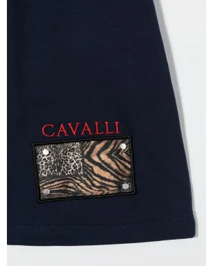 Roberto Cavalli Junior ロゴパッチ トラックショーツ - サムネイル3