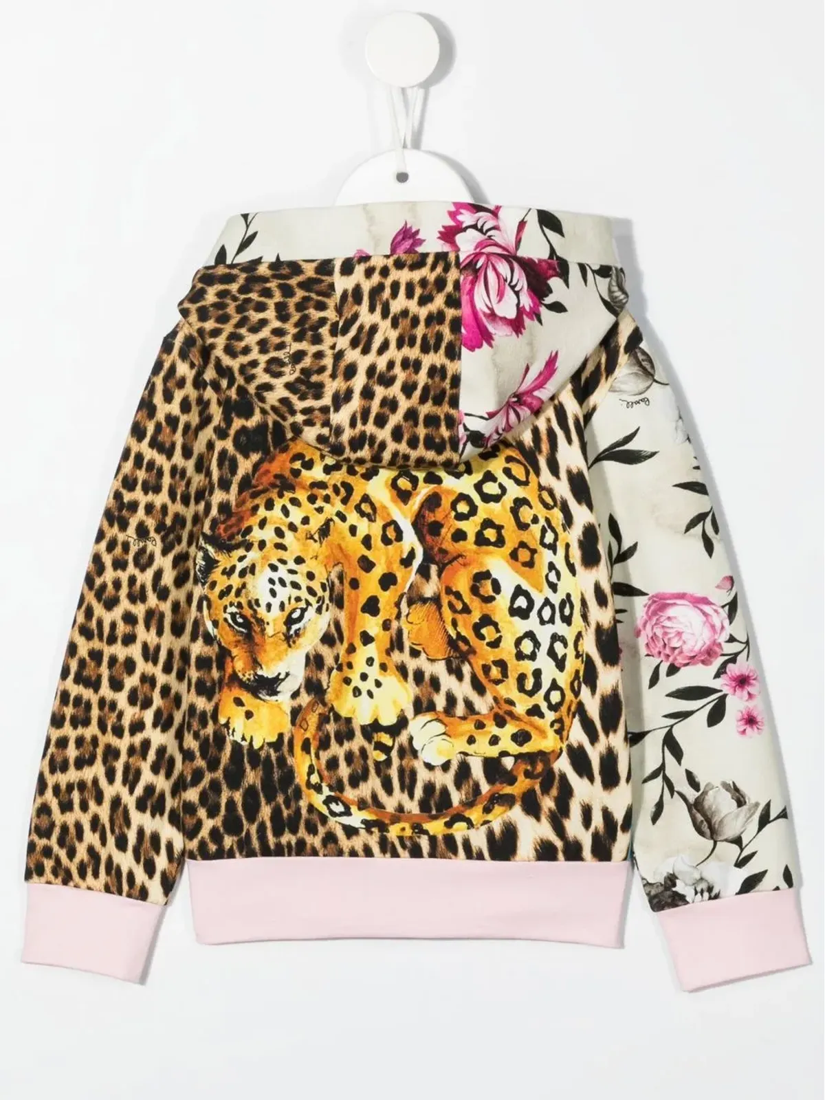 Roberto Cavalli Junior マルチプリント ジップフロント パーカー - 画像2