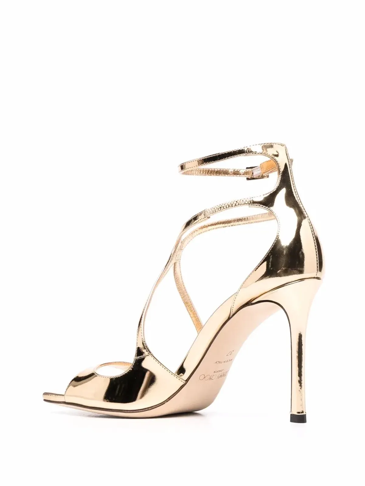 Jimmy Choo Azia メタリックエフェクト サンダル - 画像3