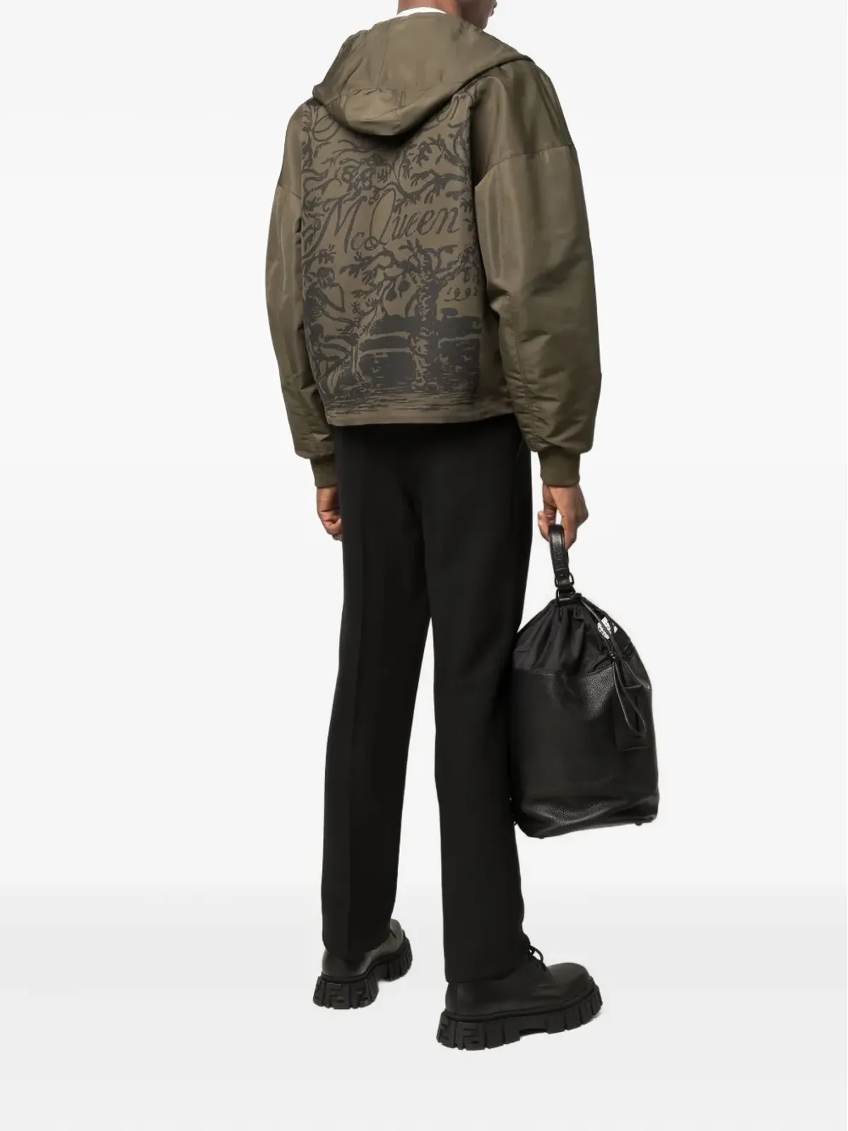 Alexander McQueen ブレイク フード付きジャケット - 画像2