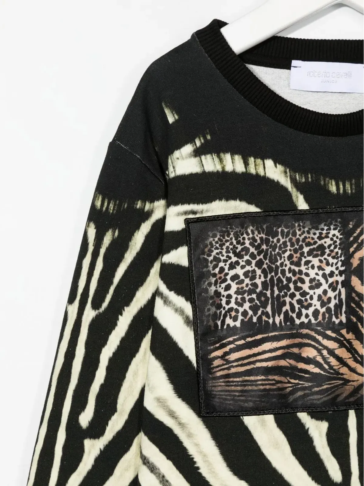 Roberto Cavalli Junior アニマルプリント クルーネック スウェットシャツ - 画像3