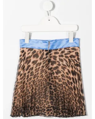 Roberto Cavalli Junior レオパード柄プリーツスカート - サムネイル2