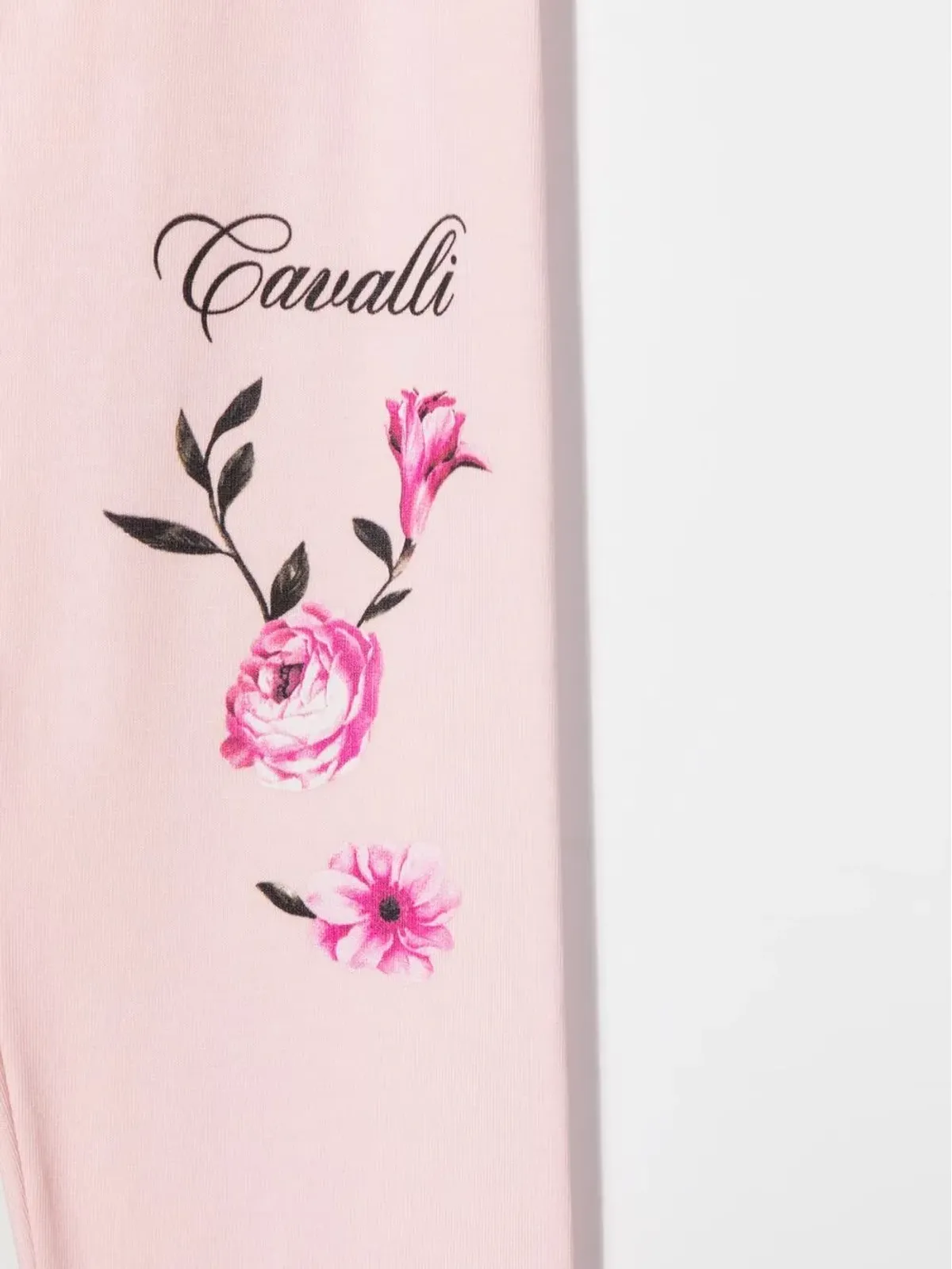 Roberto Cavalli Junior ロゴプリントストレッチレギンス - 画像3