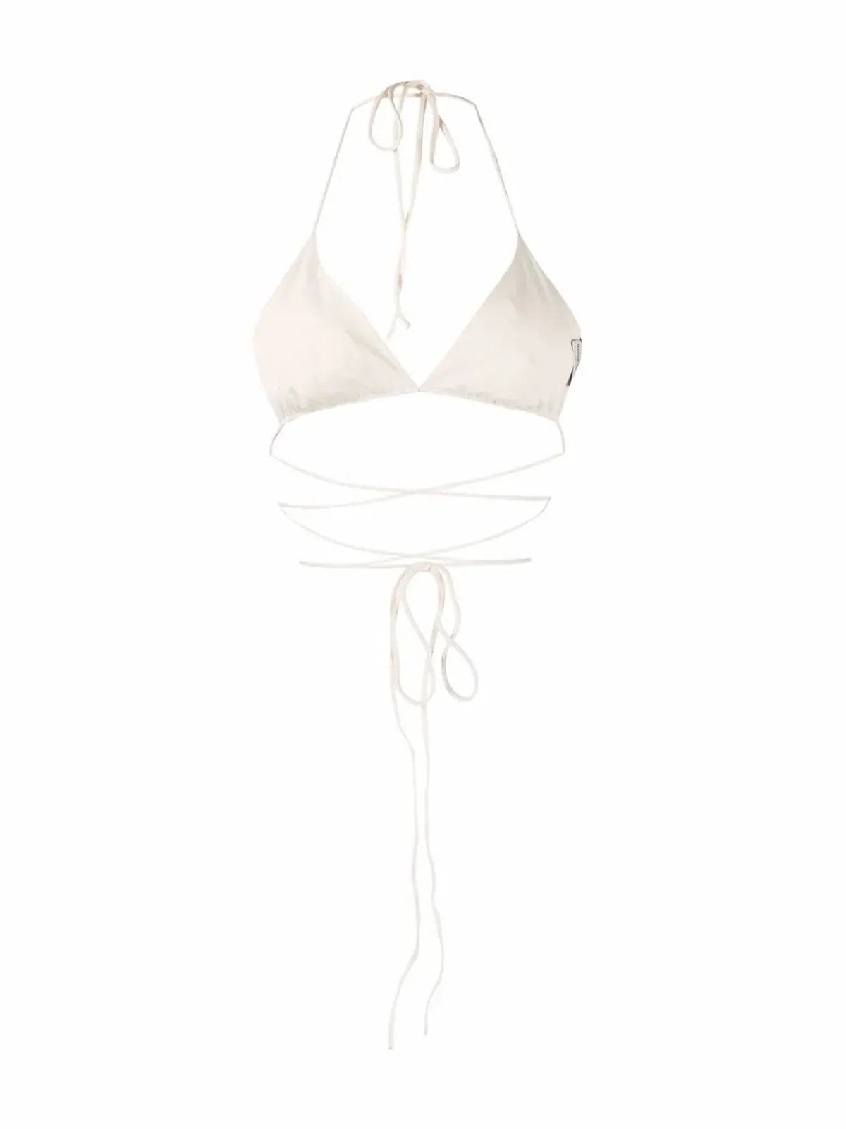 Magda Butrym フラワーアップリケ付きビキニトップ - 画像2
