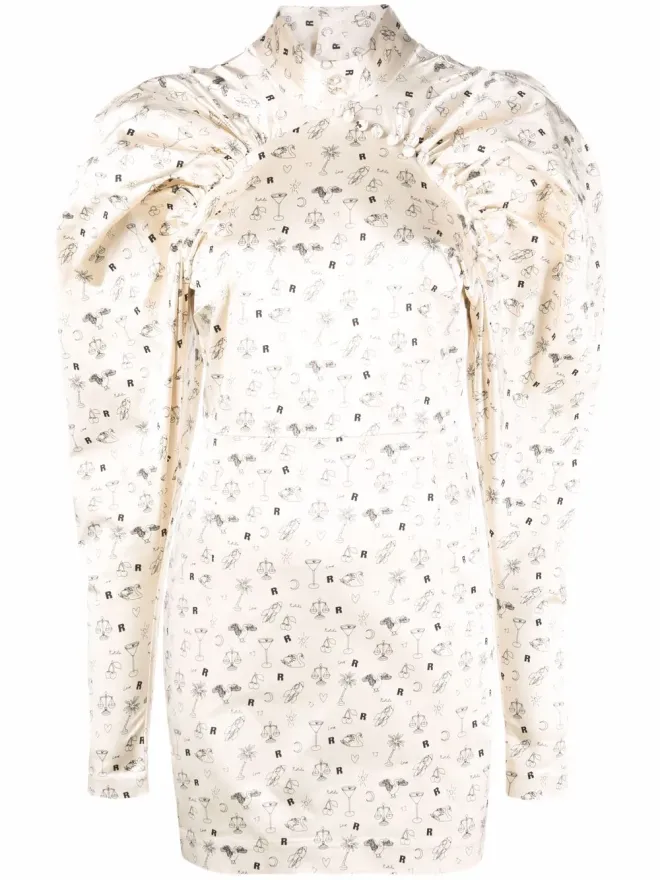 ROTATE BIRGER CHRISTENSEN Rotate Birger Christensen キム パフスリーブ ミニドレスの商品画像