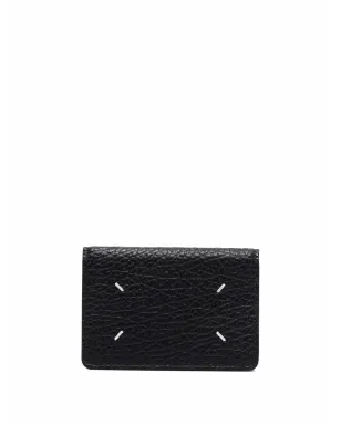 Maison Margiela フォーステッチ レザー カードホルダー（ブラック） - サムネイル2