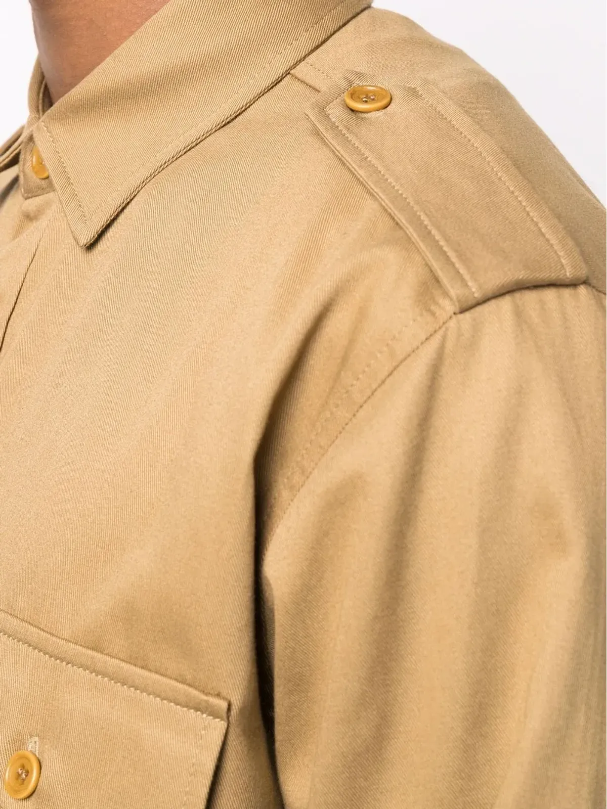 MARANT ロゴプリント コットンシャツ - 画像5