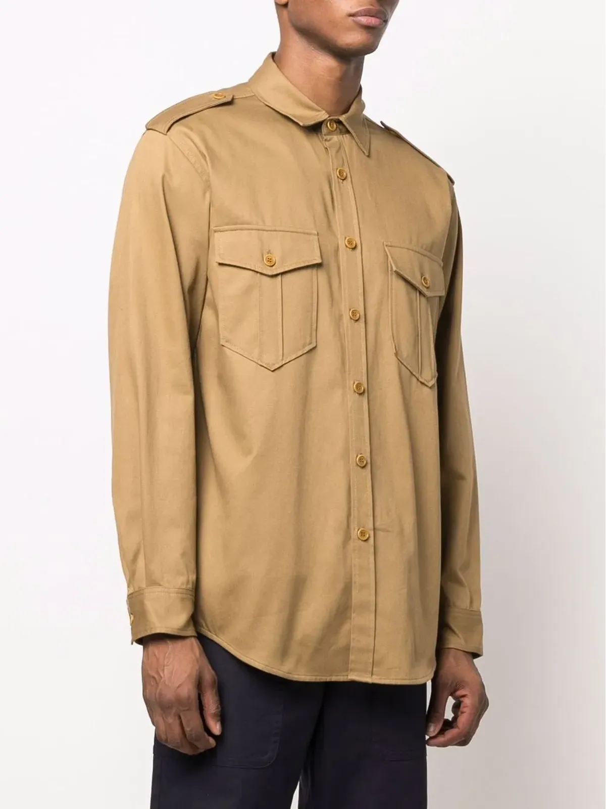 MARANT ロゴプリント コットンシャツ - 画像4
