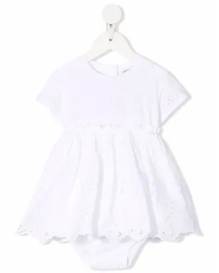 Dolce & Gabbana Kids ブロデリエ アングレーズ ドレスセット - White - サムネイル1