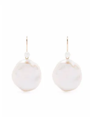 Mizuki 14kt イエローゴールド ペタルパール ドロップ イヤリング - サムネイル1